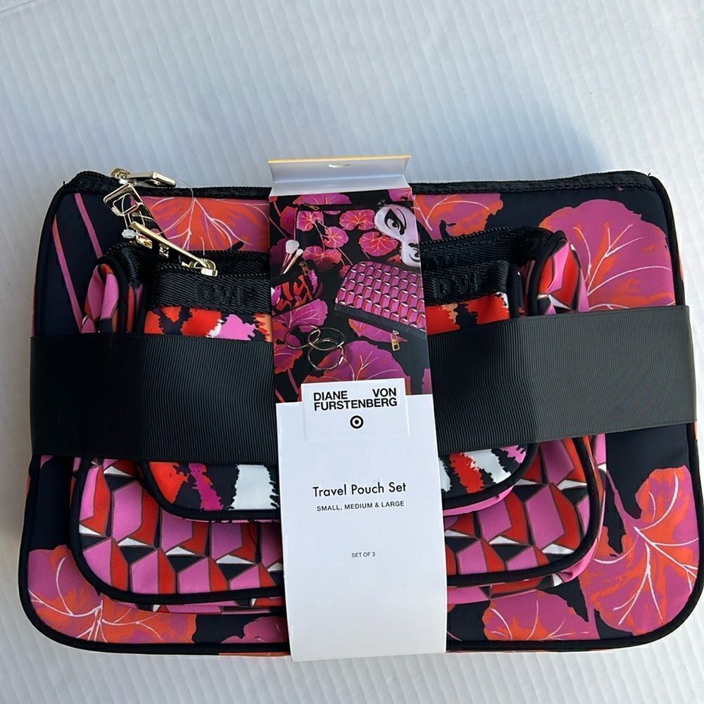 Diane Von Furstenberg Trio Travel Pouch Set